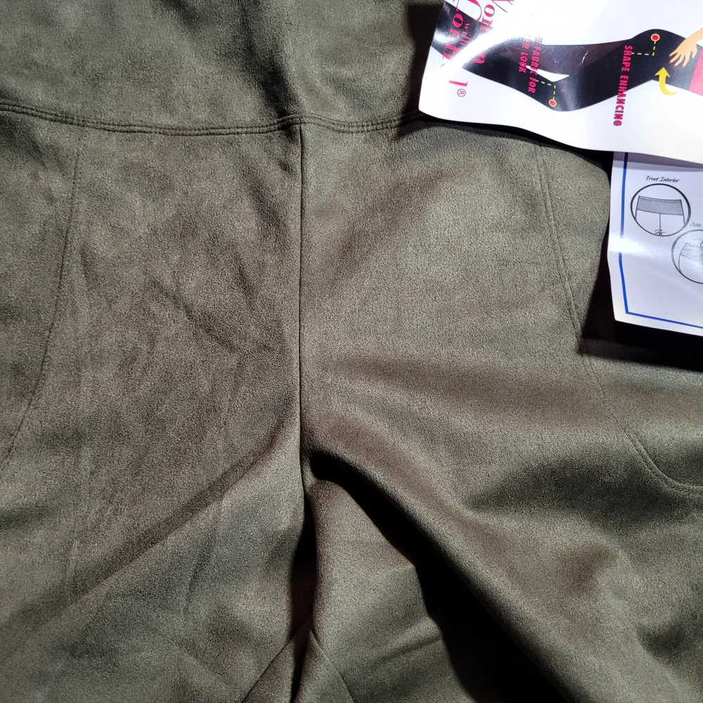Women with Control Olive and Blue Pants - Picture 1 of 10